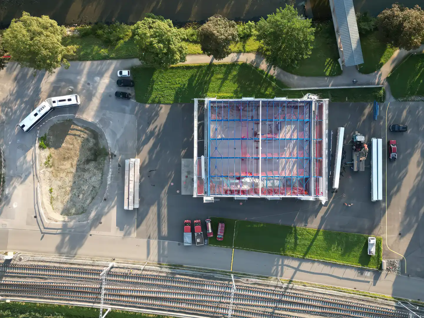 Halle des Busbetriebs