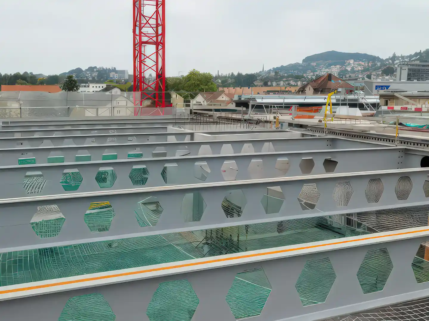Einkaufszentrum St.Gallen, Aufstockung in fünf Etappen